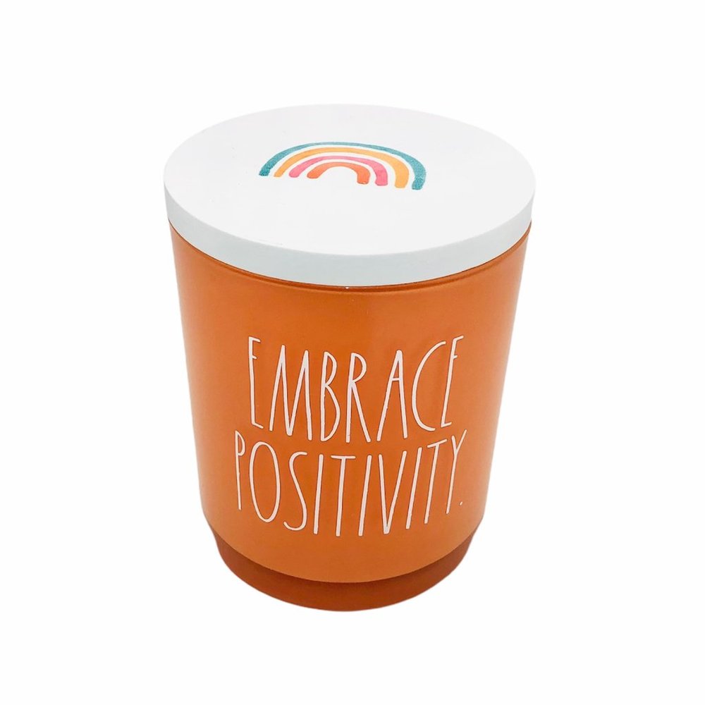 Rae Dunn Embrace Positivity Glass Canister